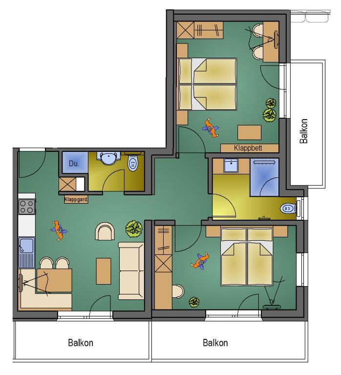 Chasa Sulai Appartements Samnaun Rum bild